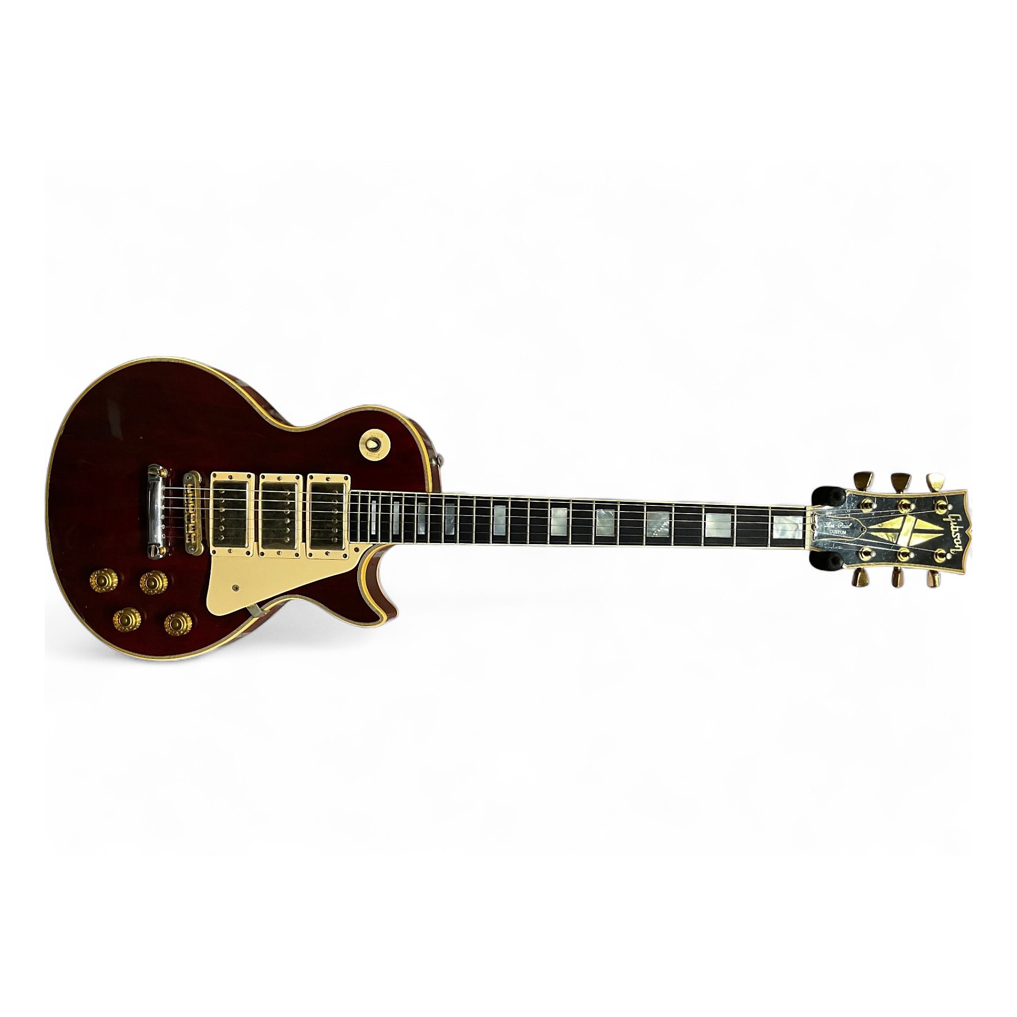 Vintage 1978 Gibson Les Paul Custom 3PU Wine Red Solid Body