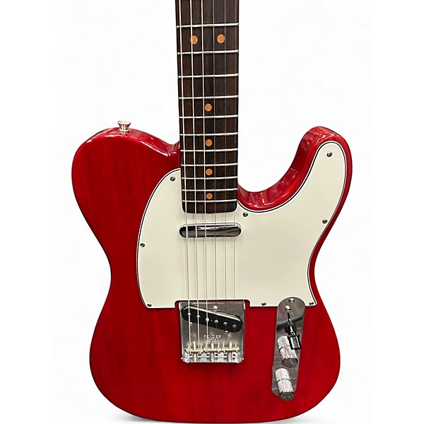 Used Fender AMERICAN VINTAGE II TELECASTER Crimson Red Transparent Solid Body Electric Guitar