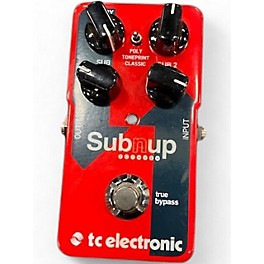 Used TC Electronic Sub N Up Octaver Effect Pedal