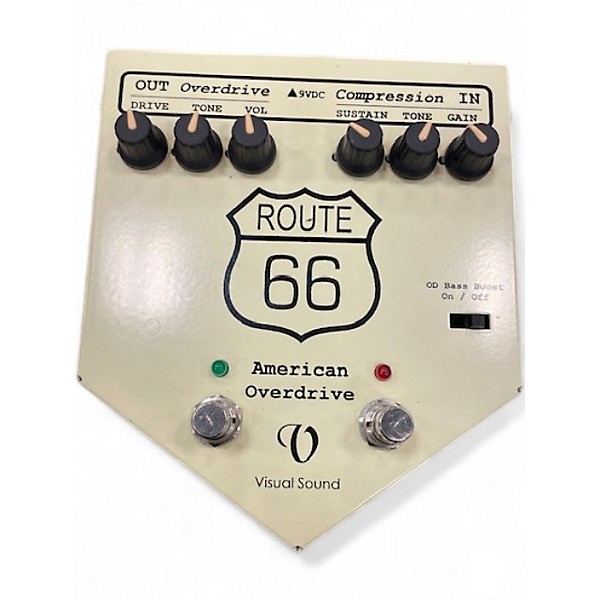 Used Visual Sound V2RT66 V2 Route 66 Overdrive Compressor Effect Processor