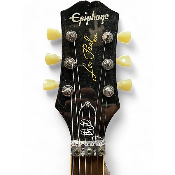 Used Epiphone Alex Lifeson Signature Les Paul Brown Sunburst Solid Body Electric Guitar