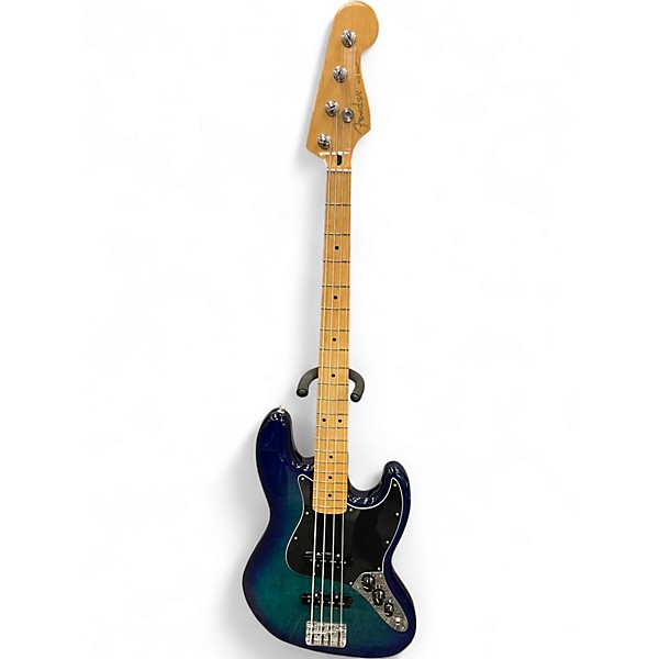 Used Fender Player Plus Jazz Bass Plus Top Blue Electric Bass Guitar