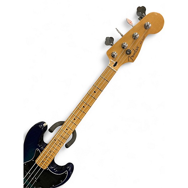 Used Fender Player Plus Jazz Bass Plus Top Blue Electric Bass Guitar
