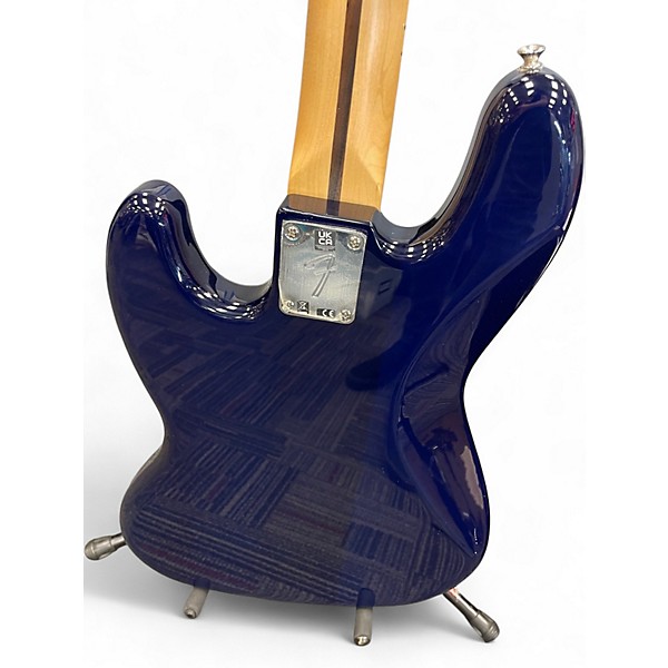 Used Fender Player Plus Jazz Bass Plus Top Blue Electric Bass Guitar