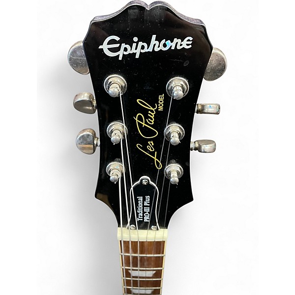Used Epiphone Les Paul Traditional PRO III PLUS Ocean Turquoise Solid Body Electric Guitar