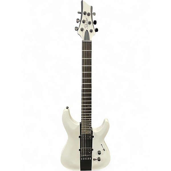 Used Schecter Guitar Research Schecter Guitar Research C-1 Rob Scallon Electric Guitar Con Black and White Solid Body Elec...