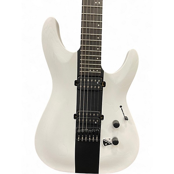 Used Schecter Guitar Research Schecter Guitar Research C-1 Rob Scallon Electric Guitar Con Black and White Solid Body Elec...