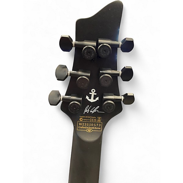 Used Schecter Guitar Research Schecter Guitar Research C-1 Rob Scallon Electric Guitar Con Black and White Solid Body Elec...