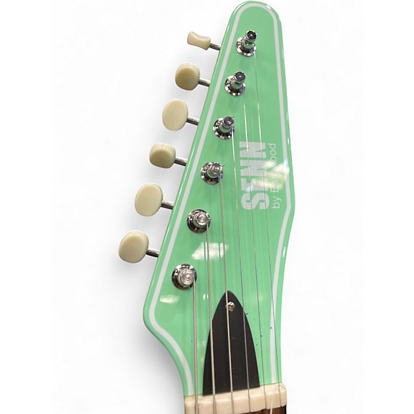 Used Senn By Eastman Continental Surf Green Solid Body Electric Guitar
