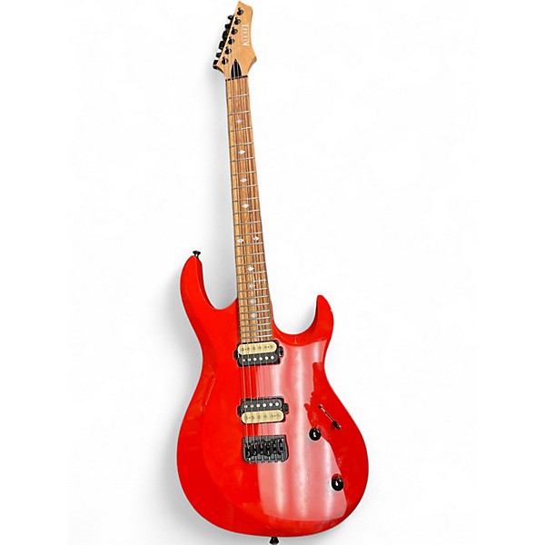 Used 2020s Kiesel ARIES 6 Orange Solid Body Electric Guitar