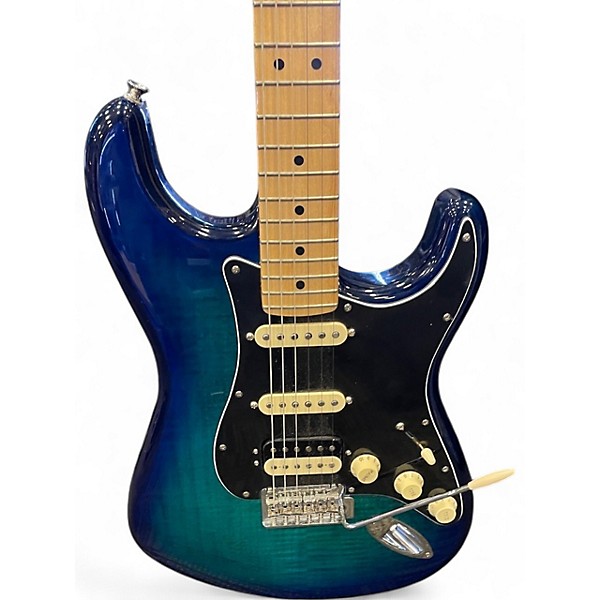 Used Fender Player Stratocaster HSS Plus Top Blue Burst Solid Body Electric Guitar