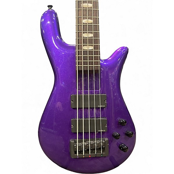 Used Spector EuroBolt 5 Purple Electric Bass Guitar