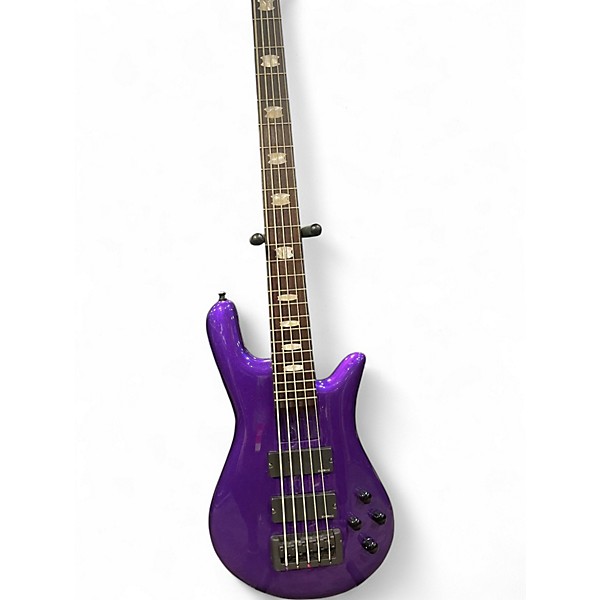 Used Spector EuroBolt 5 Purple Electric Bass Guitar