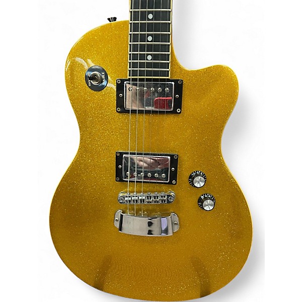 Used Hagstrom D2H Gold Solid Body Electric Guitar