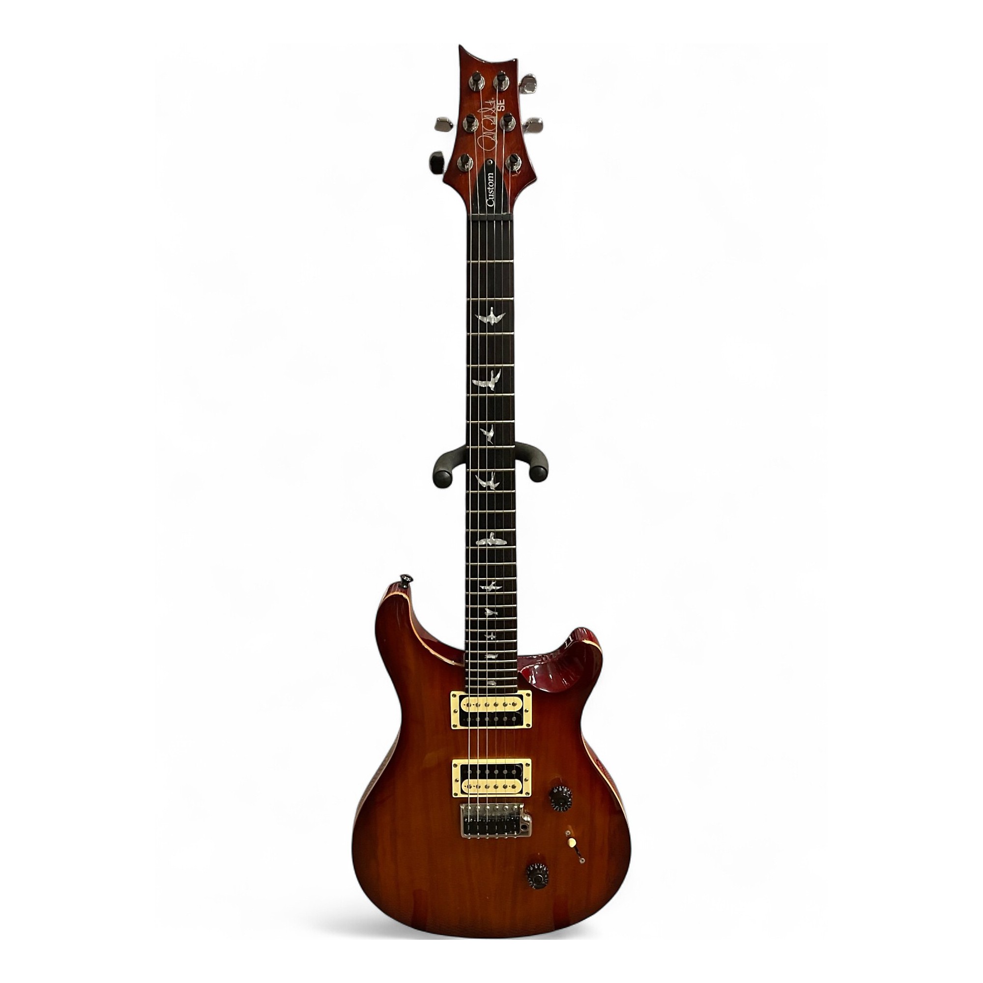 ギター PRScustom24 copper brown Used PRS SE Custom 24 Limited Edition Koa Amber Solid Body