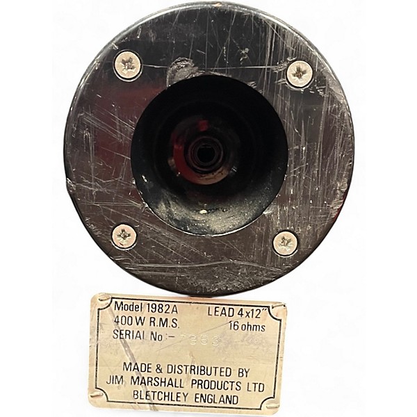 Used Marshall JCM800 1982A 4x12 Guitar Cabinet