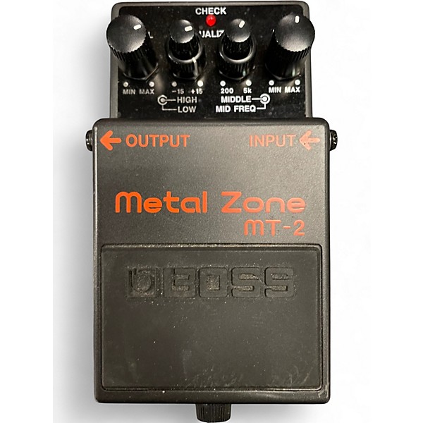 Used BOSS MT2 Metal Zone Distortion Effect Pedal