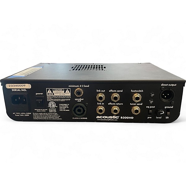 Used Acoustic B300HD Bass Amp Head