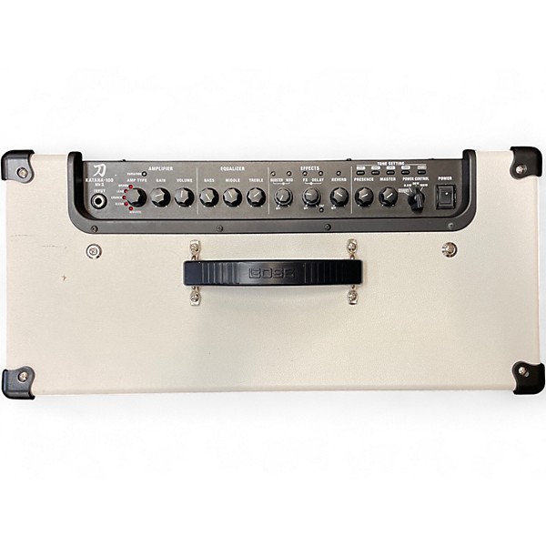 Used BOSS Katana 100 100W 1x12 MKII White Guitar Combo Amp