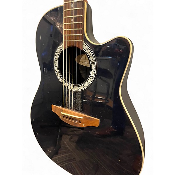 Used Ovation 1861AX-5 Standard Balladeer Black Acoustic