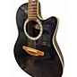 Used Ovation 1861AX-5 Standard Balladeer Black Acoustic Electric Guitar