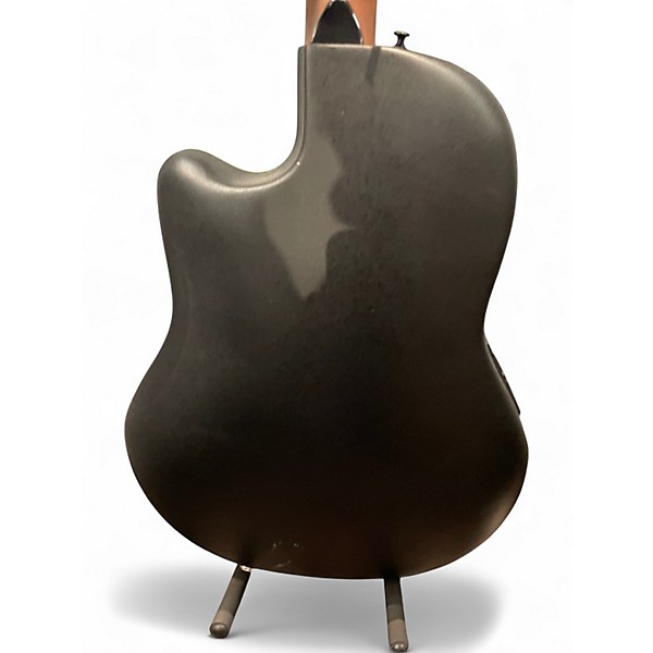 Used Ovation 1861AX-5 Standard Balladeer Black Acoustic Electric Guitar