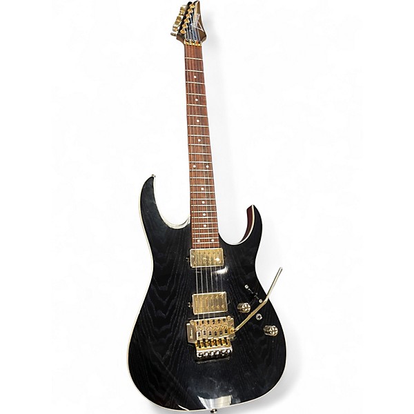 Used Ibanez RG420HPAH Blue Wave Black Solid Body Electric Guitar