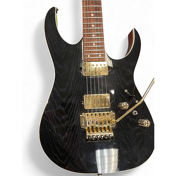 Used Ibanez RG420HPAH Blue Wave Black Solid Body Electric Guitar