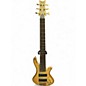 Used Schecter custom 6 diamond series Natural Electric Bass Guitar thumbnail