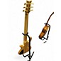 Used Schecter custom 6 diamond series Natural Electric Bass Guitar