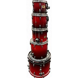 Used Pearl 5 Piece Session Custom Faded Cherry Drum Kit