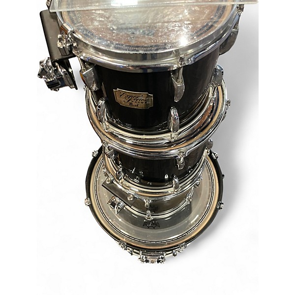 Used 2004 Pearl 3 Piece Export Black Drum Kit