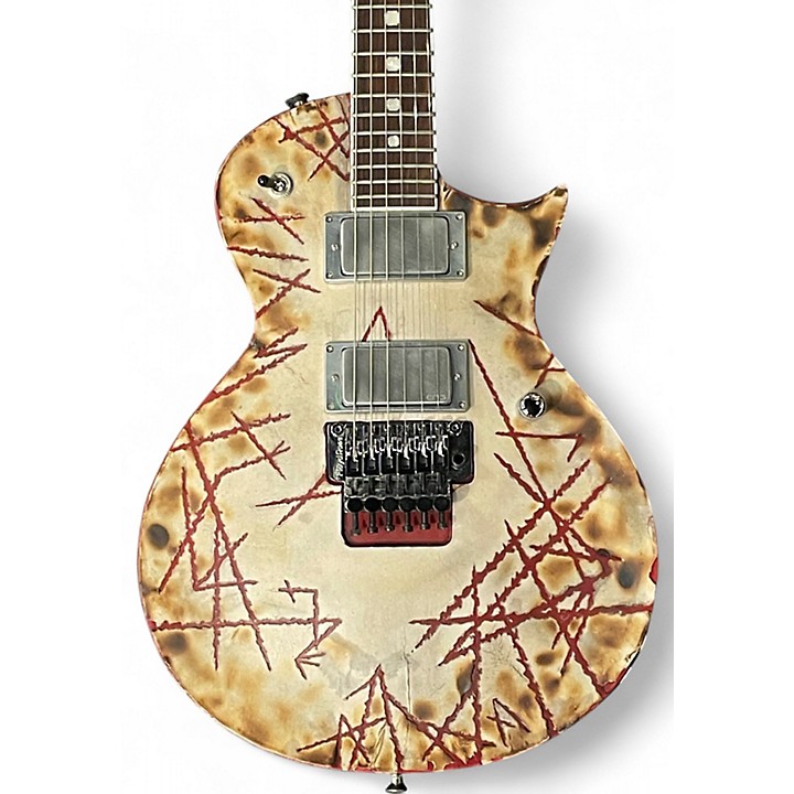 Used ESP E-II RZK-II Burnt Richard Z Signature Cream Solid Body