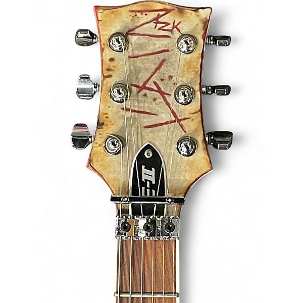 Used ESP E-II RZK-II Burnt Richard Z Signature Cream Solid Body Electric Guitar