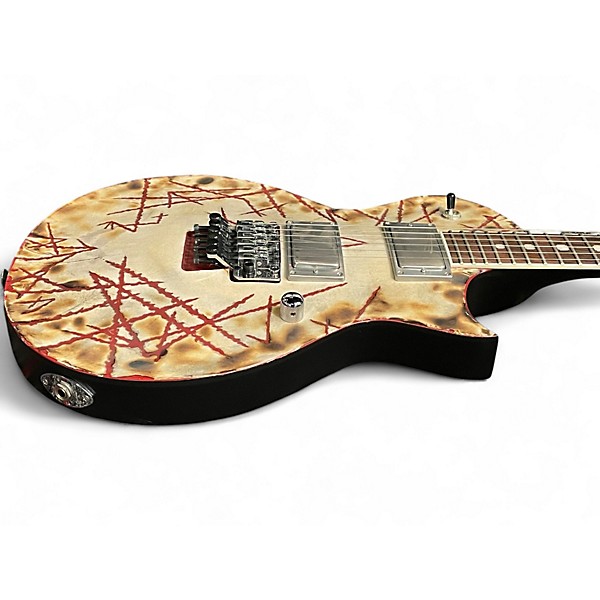 Used ESP E-II RZK-II Burnt Richard Z Signature Cream Solid Body Electric Guitar