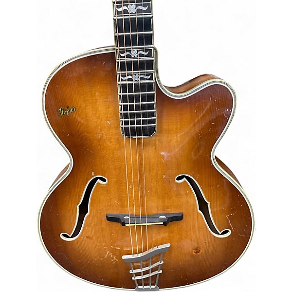 Vintage 1957 Hofner commitee Natural Acoustic Guitar