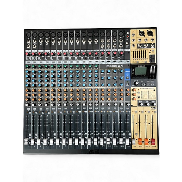 Used TASCAM MODEL 24 MULTITRACK LIVE RECORDING CONSOLE Unpowered Mixer
