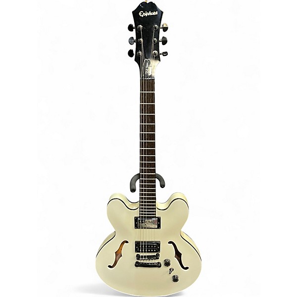 Used Epiphone Dot Studio WHITE Hollow Body Electric Guitar