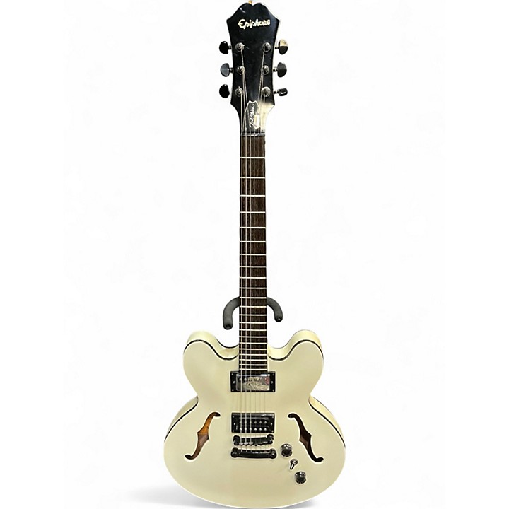 Used Epiphone Dot Studio WHITE Hollow Body Electric Guitar WHITE