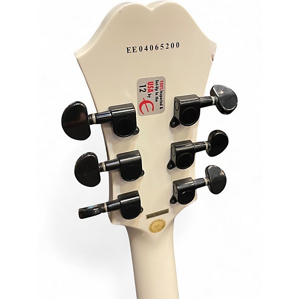 Used Epiphone Dot Studio WHITE Hollow Body Electric Guitar