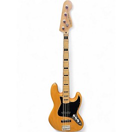 Used Squier Classic Vibe 70s Jazz Bass Natural Electric Bass Guitar