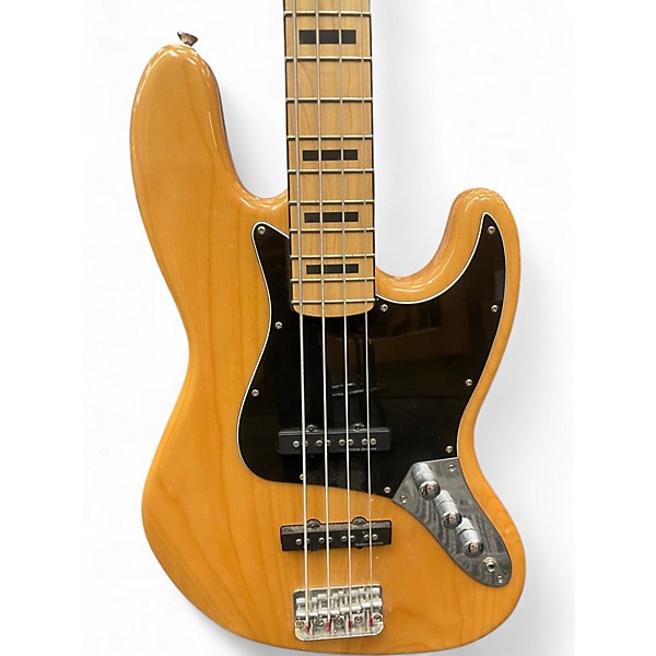 Used Squier Classic Vibe 70s Jazz Bass Natural Electric Bass Guitar