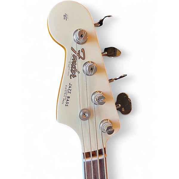Used Fender American Vintage II Jazz Bass Left-Handed Olympic White Electric Bass Guitar