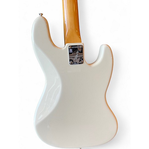Used Fender American Vintage II Jazz Bass Left-Handed Olympic White Electric Bass Guitar