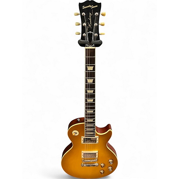 Used Seventy Seven Stork Faded Honey Burst Solid Body Electric Guitar