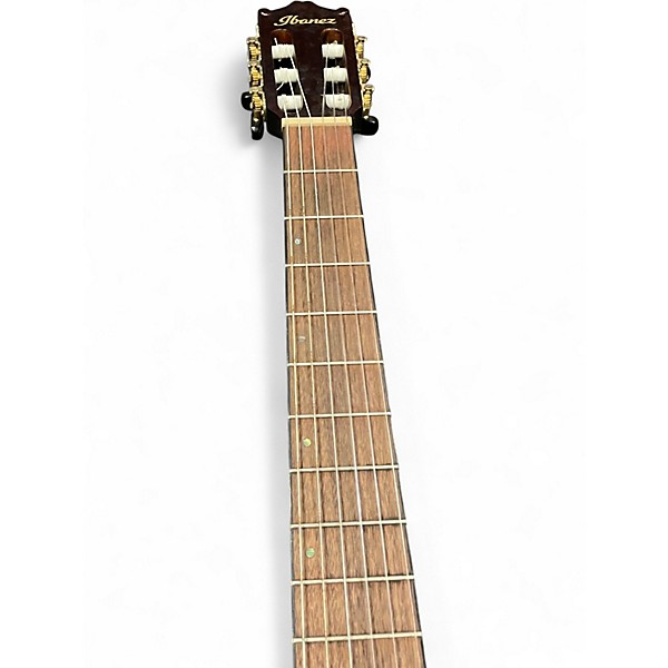 Used Ibanez GA35TCE-DVS Brown Sunburst Classical Acoustic Electric Guitar