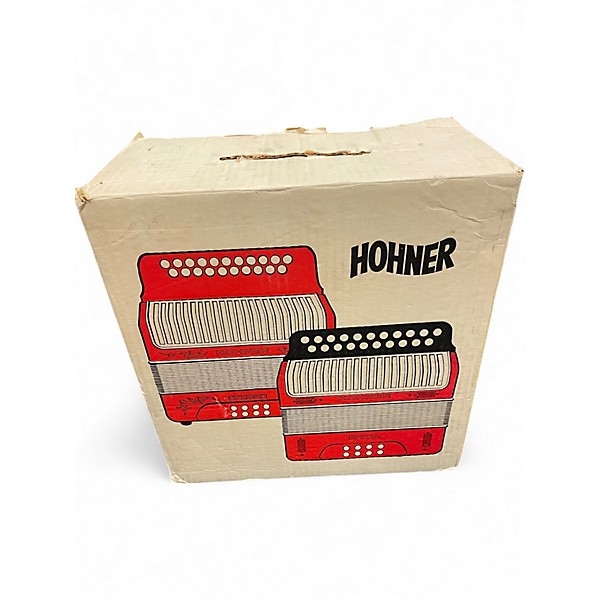 Used Hohner Vienna 1-Row 4-Bass 10-Treble Button "C" Diatonic Accordion