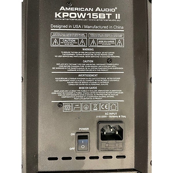 Used American Audio KPOW 15 BTII Powered Monitor