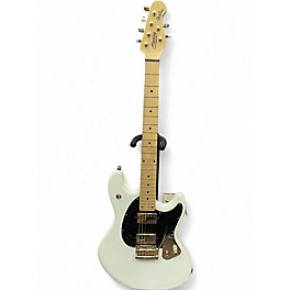 Used Sterling by Music Man ared Dines Artist Series StingRay Olympic White Solid Body Electric Guitar