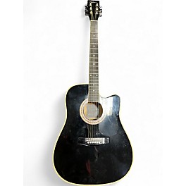 Used Esteban American Legacy Midnight Steel Black Acoustic Electric Guitar